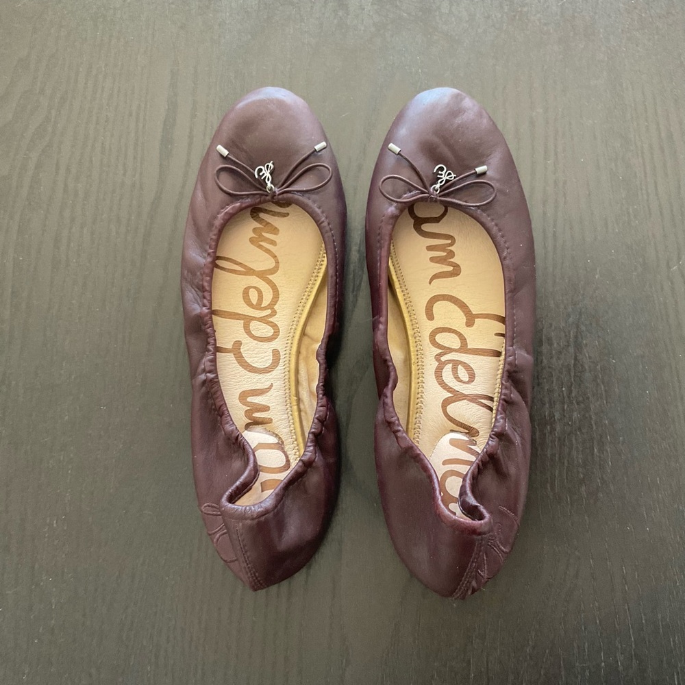 Sam Edelman Women's Burgundy Ballet Flats Size 11